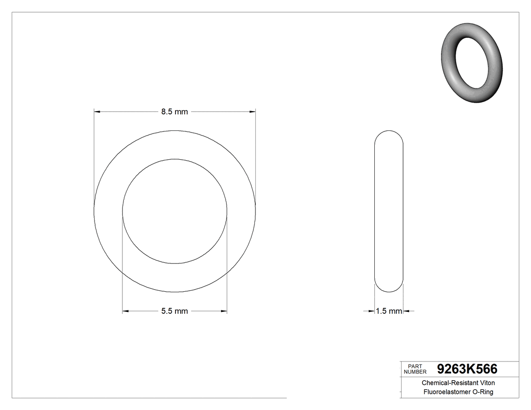 Technical drawing - 9263K566